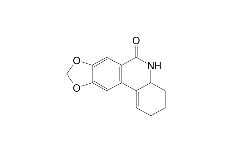 (+,-)-2,3,4,4a-tetrahydro[1,3]dioxolo[4,5-j]phenanthridin-6(5H)-one