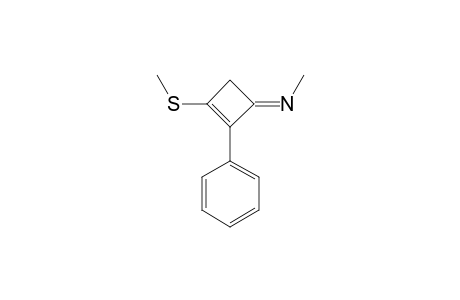 N-METHYL-3-METHYLSULFANYL-2-PHENYLCYCLOBUTENIMINE