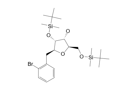 1-BETA-(2-BROMOBENZYL)-2,5-DI-O-(TERT.-BUTYLDIMETHYLSILYL)-1-DEOXY-D-RIBOFURANOSIDE