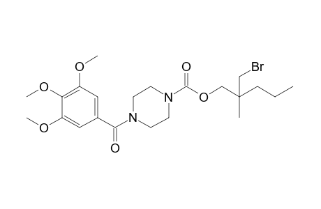 4-(3,4,5-trimethoxybenzoyl)-1-piperazinecarboxylic acid, ester with 2-(bromomethyl)-2-methyl-1-pentanol