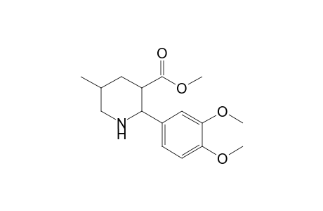 Methyl 5-methyl-2-(3,4-dimethoxyphenyl)-3-piperidinecarboxylate