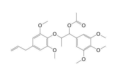 2-(4-Allyl-2,6-dimethoxyphenoxy)-1-(3,4,5-trimethoxyphenyl)propyl acetate