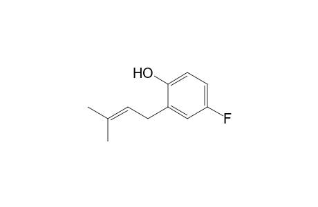 4-Fluoranyl-2-(3-methylbut-2-enyl)phenol