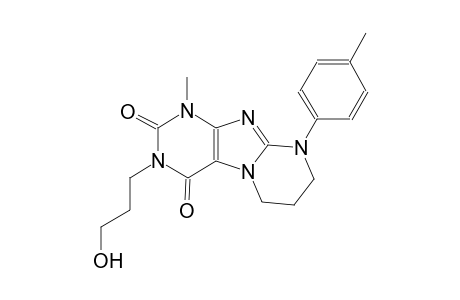 3-(3-hydroxypropyl)-1-methyl-9-(4-methylphenyl)-6,7,8,9-tetrahydropyrimido[2,1-f]purine-2,4(1H,3H)-dione