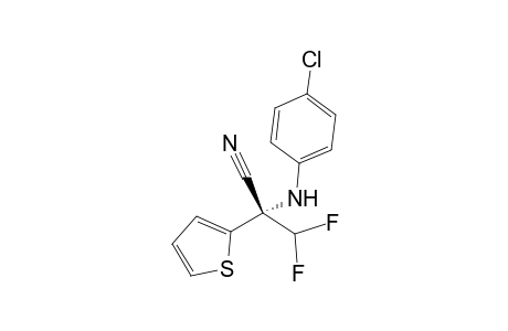 (R)-2-((4-chlorophenyl)amino)-3,3-difluoro-2-(thiophen-2-yl)propanenitrile
