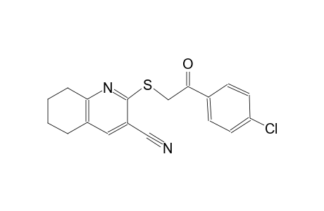 3-quinolinecarbonitrile, 2-[[2-(4-chlorophenyl)-2-oxoethyl]thio]-5,6,7,8-tetrahydro-