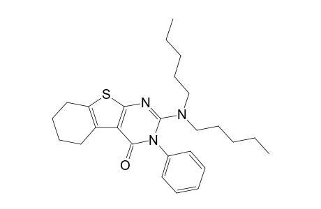 2-N.N-Di-n-pentylamino-3-phenyl-5,6,7,8-tetrahydrobenzothieno[2,3-d]pyrimidin-4(3H)-one