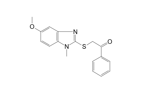 2-[(5-Methoxy-1-methyl-1H-benzimidazol-2-yl)sulfanyl]-1-phenylethanone