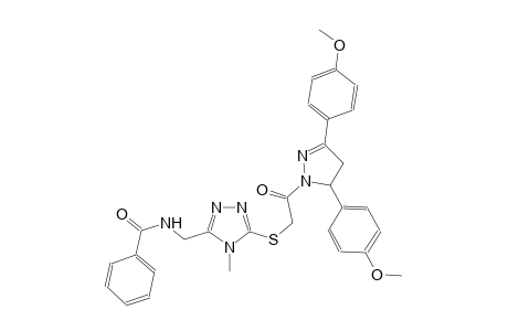 benzamide, N-[[5-[[2-[4,5-dihydro-3,5-bis(4-methoxyphenyl)-1H-pyrazol-1-yl]-2-oxoethyl]thio]-4-methyl-4H-1,2,4-triazol-3-yl]methyl]-