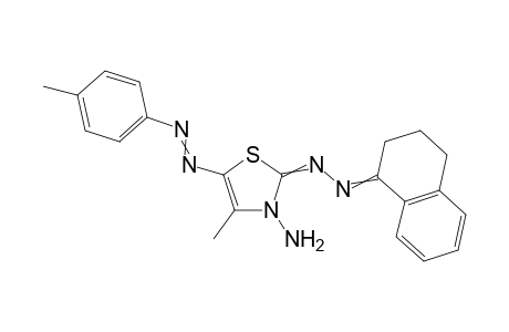 2-((3,4-Dihydronaphthalen-1(2H)-ylidene)hydrazono)-4-methyl-5-(p-tolyldiazenyl)thiazol-3(2H)-amine
