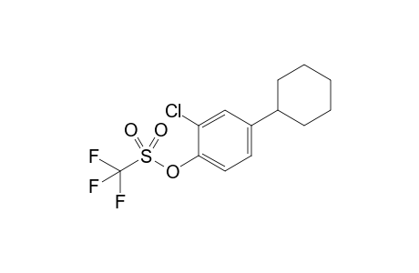 2-chloro-4-cyclohexylphenyl trifluoromethanesulfonate