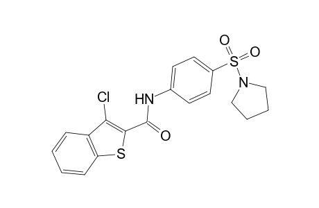 3-Chloranyl-N-(4-pyrrolidin-1-ylsulfonylphenyl)-1-benzothiophene-2-carboxamide