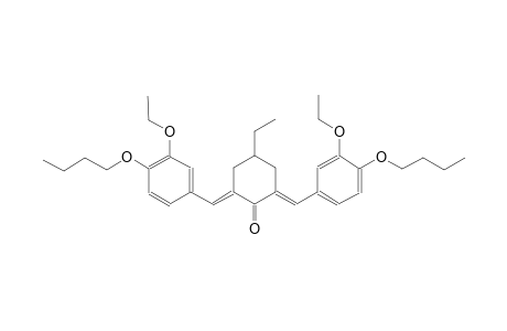 cyclohexanone, 2,6-bis[(4-butoxy-3-ethoxyphenyl)methylene]-4-ethyl-, (2E,6E)-