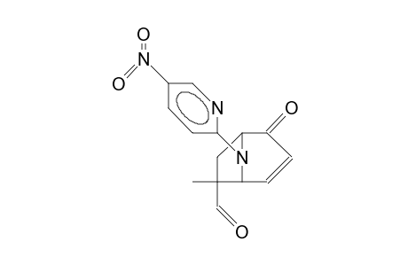 8-(5-Nitro-pyridinyl-2)-6-endo-formyl-6-methyl-8-aza-bicyclo(3.2.1)oct-3-en-2-one