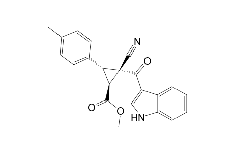 Trans-1,3-dihydro-2-cyano-2-(1H-indole-3-carbonyl)-3-(4-methylphenyl)-cyclopropanecarboxylic acid methyl ester