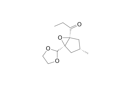 1-Propanone, 1-[5-(1,3-dioxolan-2-yl)-3-methyl-6-oxabicyclo[3.1.0]hex-1-yl]-, [1R-(1.alpha.,3.alpha.,5.alpha.)]-