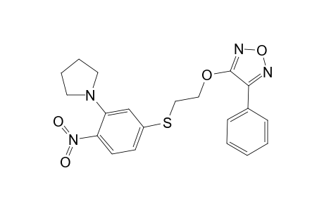 3-[2-(4-nitro-3-pyrrolidin-1-yl-phenyl)sulfanylethoxy]-4-phenyl-1,2,5-oxadiazole