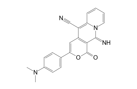 1,11-Dihydro-3-(4-dimethylaminophenyl)-11-imino-1-oxopyrano[4,3-b]quinolizine-5-carbonitrile