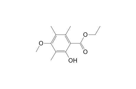 ethyl 2-hydroxy-4-methoxy-3,5,6-trimethylbenzoate