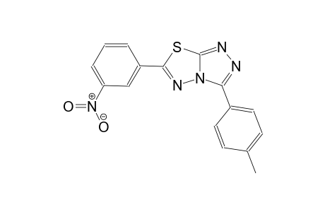 [1,2,4]triazolo[3,4-b][1,3,4]thiadiazole, 3-(4-methylphenyl)-6-(3-nitrophenyl)-