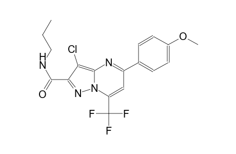 pyrazolo[1,5-a]pyrimidine-2-carboxamide, 3-chloro-5-(4-methoxyphenyl)-N-propyl-7-(trifluoromethyl)-