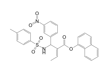 (E)-2-[(3-Nitrophenyl)(toluene-4-sulfonylamino)methyl]but-2-enoic acid naphthalen-1-yl ester