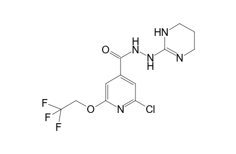 2-Chloro-N'-(1,4,5,6-tetrahydropyrimidin-2-yl)-6-(2,2,2-trifluoroethoxy)isonicotinohydrazide