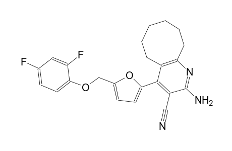 2-amino-4-{5-[(2,4-difluorophenoxy)methyl]-2-furyl}-5,6,7,8,9,10-hexahydrocycloocta[b]pyridine-3-carbonitrile