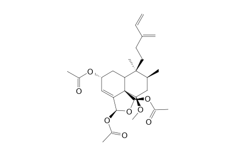 CASEARLUCIN-B;REL-(2R,5R,6R,8S,9S,10R,18S,19R)-2,18,19-TRIACETOXY-18,19-EPOXY-6-HYDROXYCLERODA-3,13(16),14-TRIENE