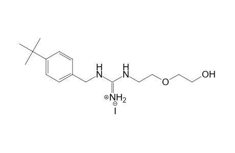 Guanidine, N-[[4-(1,1-dimethylethyl)phenyl]methyl]-N'-[2-(2-hydroxyethoxy)ethyl]-, monohydriodide