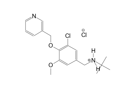 benzenemethanaminium, 3-chloro-N-(1,1-dimethylethyl)-5-methoxy-4-(3-pyridinylmethoxy)-, chloride
