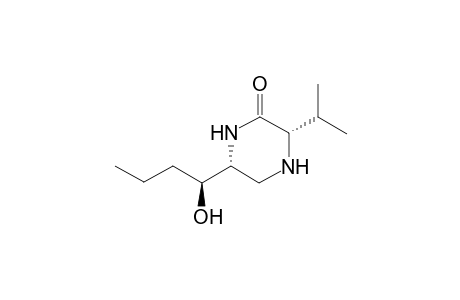 (3S,6R)-6-[(1S)-1-hydroxybutyl]-3-isopropyl-piperazin-2-one