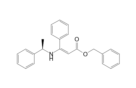 Benzyl 3-[N-(R)-1-phenylethyl]amino-3-phenyl-2-propenoate