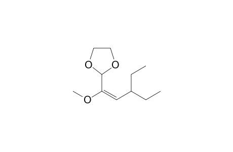 1-(1',3'-Dioxolan-2'-yl)-3-ethyl-1-methoxypent-1-ene