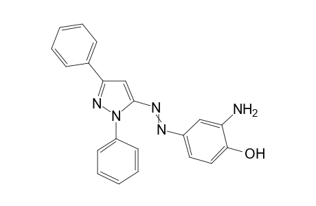 2-Amino-4-(1',3'-diphenyl pyrazole-5-ylazo)phenol