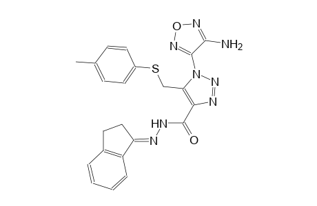 1-(4-amino-1,2,5-oxadiazol-3-yl)-N'-[(1E)-2,3-dihydro-1H-inden-1-ylidene]-5-{[(4-methylphenyl)sulfanyl]methyl}-1H-1,2,3-triazole-4-carbohydrazide