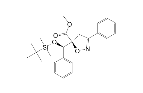 SYN-5-CARBOMETHOXY-5-[1'-[(TERT.-BUTYLDIMETHYLSILYL)-OXY]-1'-PHENYLMETHYL]-3-PHENYL-4,5-DIHYDROISOXAZOLE;MAJOR_STEREOMER