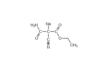 (CARBAMOYLCARBOXYCYANOMETHYL)SODIUM, ETHYL ESTER