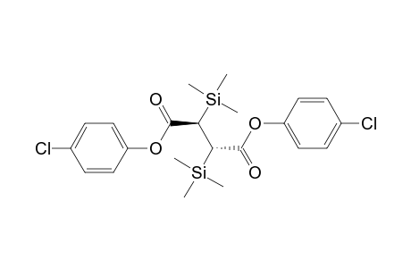 (2R,3S)-2,3-bis(trimethylsilyl)butanedioic acid bis(4-chlorophenyl) ester