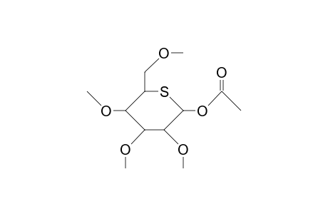 1-O-Acetyl-2,3,4,6-tetra-O-methyl-5-thio-A-D-glucopyranose