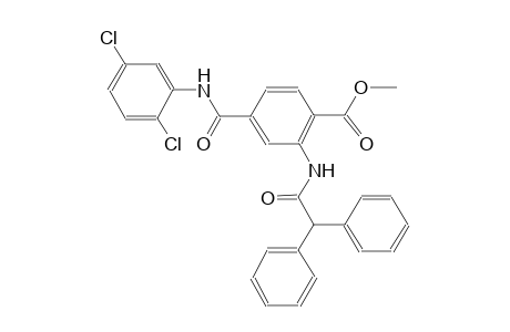 methyl 4-[(2,5-dichloroanilino)carbonyl]-2-[(diphenylacetyl)amino]benzoate