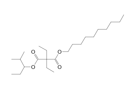 Diethylmalonic acid, decyl 2-methylpent-3-yl ester