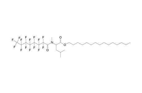 L-Leucine, N-methyl-N-pentadecafluorocarbonyl-, pentadecyl ester