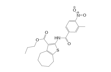 propyl 2-[(3-methyl-4-nitrobenzoyl)amino]-5,6,7,8-tetrahydro-4H-cyclohepta[b]thiophene-3-carboxylate
