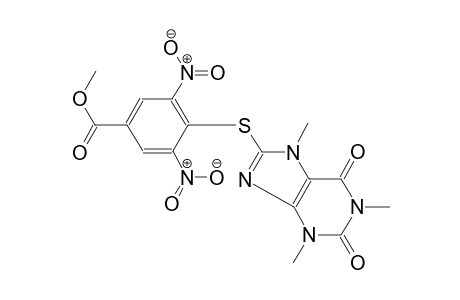 benzoic acid, 3,5-dinitro-4-[(2,3,6,7-tetrahydro-1,3,7-trimethyl-2,6-dioxo-1H-purin-8-yl)thio]-, methyl ester