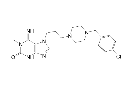 7-{3-[4-(p-chlorobenzyl)-1-piperazinyl]propyl}-1-methylisoguanine
