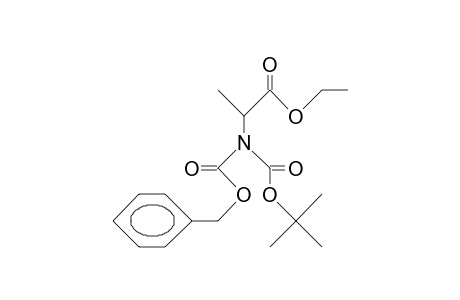 N-Benzyloxycarbonyl-N-T-butoxycarbonyl-alanine ethyl ester