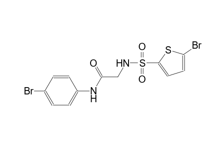 N-(4-bromophenyl)-2-{[(5-bromo-2-thienyl)sulfonyl]amino}acetamide
