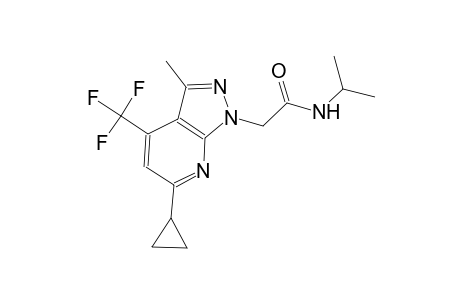 1H-pyrazolo[3,4-b]pyridine-1-acetamide, 6-cyclopropyl-3-methyl-N-(1-methylethyl)-4-(trifluoromethyl)-