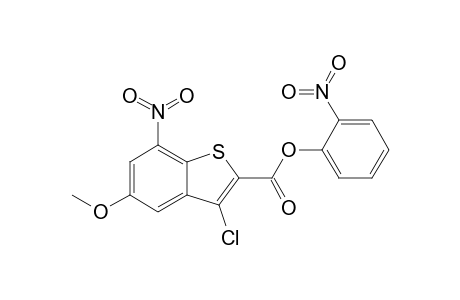 3-Chloro-5-methoxy-7-nitro-benzo[b]thiophene-2-carboxylic acid 2-nitro-phenyl ester